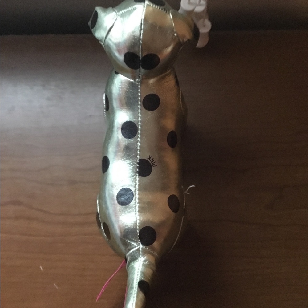 Victoria Secret Green Polka Dot Foil Dog.